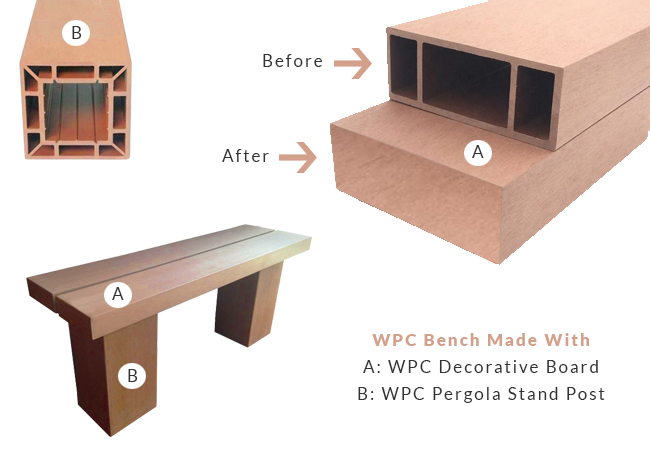 WPC Bench Thin Design