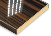 Ebony Post- Formed PVC High Glossy AGT MDF Panel