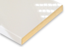 White Post-Formed PVC High Glossy AGT MDF Panel