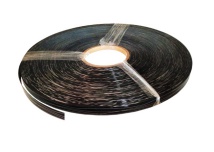 PVC Black & Silver Lines High Gloss MDF Edge Banding Roll