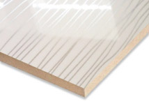 White Plus Sliver Lines #WS PVC High Glossy AGT MDF Panel